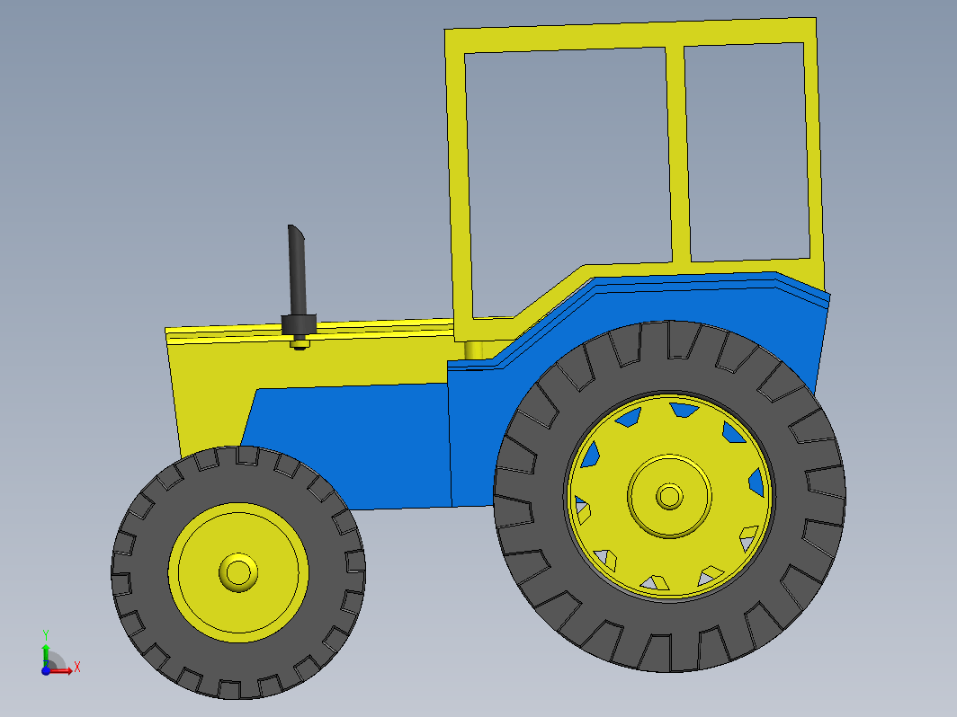 小车 拖拉机模型