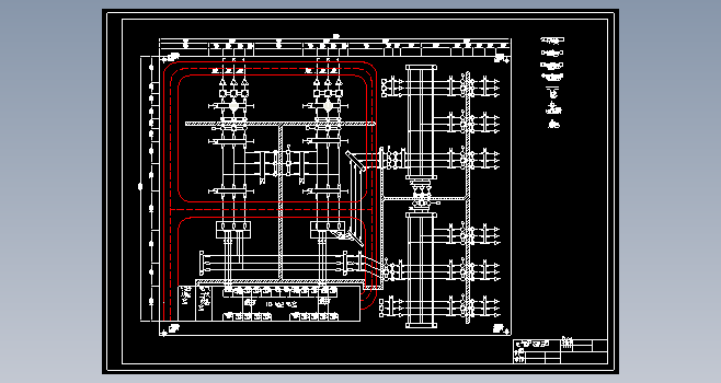 110kV变电站电气一次系统CAD+说明