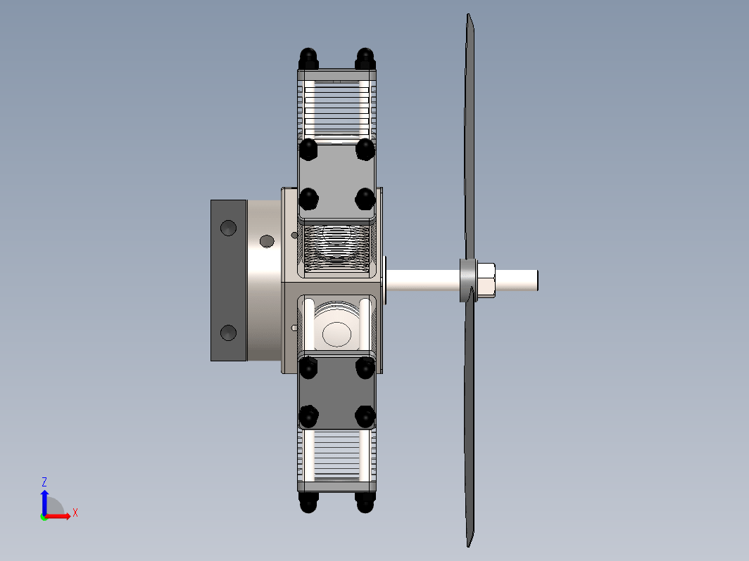 六缸星形发动机结构3D图纸+Solidworks设计