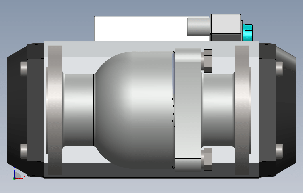 DN50气动真空球阀