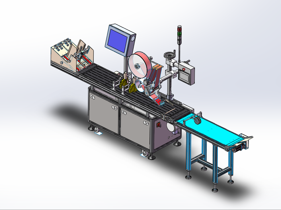 纸箱自动上料快速流水线式贴标机设备