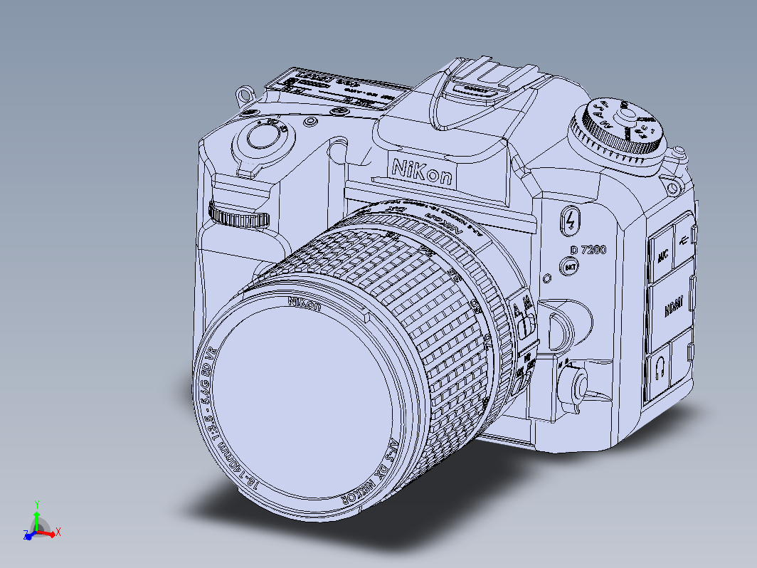 Nikon照相机造型