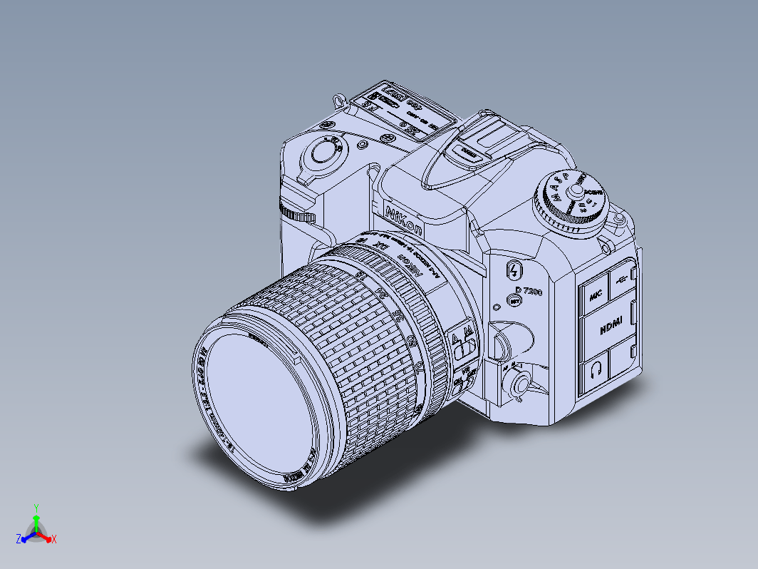 Nikon照相机造型