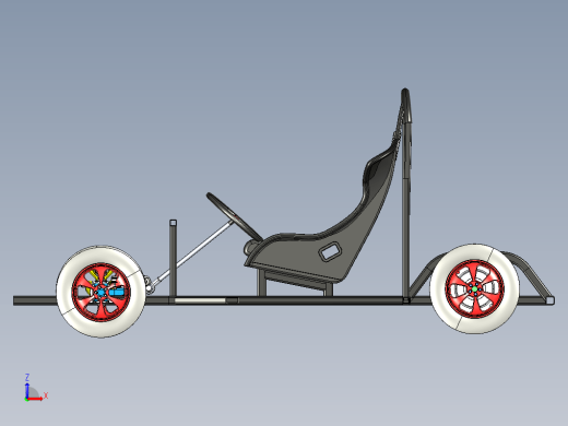 Kart Model双座卡丁车底盘结构缩略图