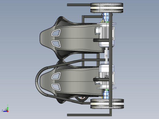 Kart Model双座卡丁车底盘结构缩略图