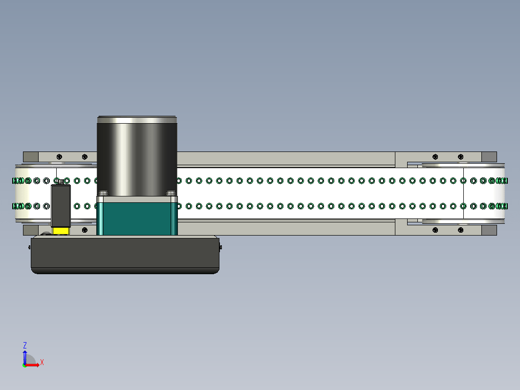 50x400mm带穿孔带输送机