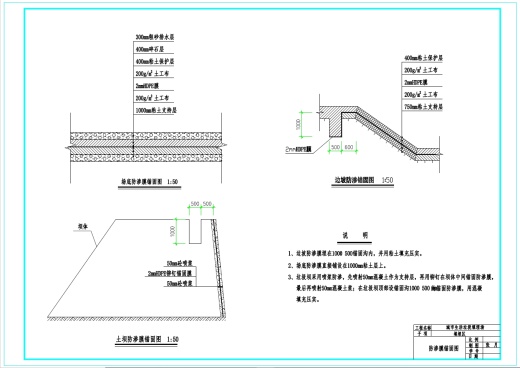 城市垃圾卫生填埋场设计+CAD+说明书缩略图