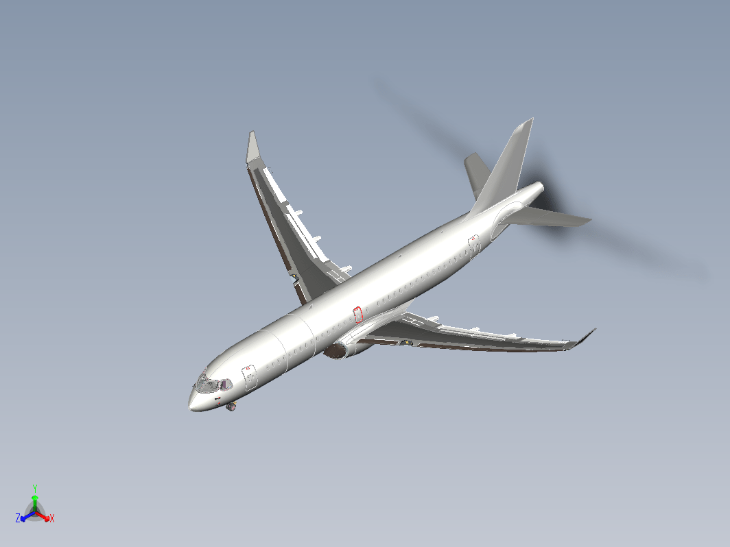 仿A220客机飞机模型