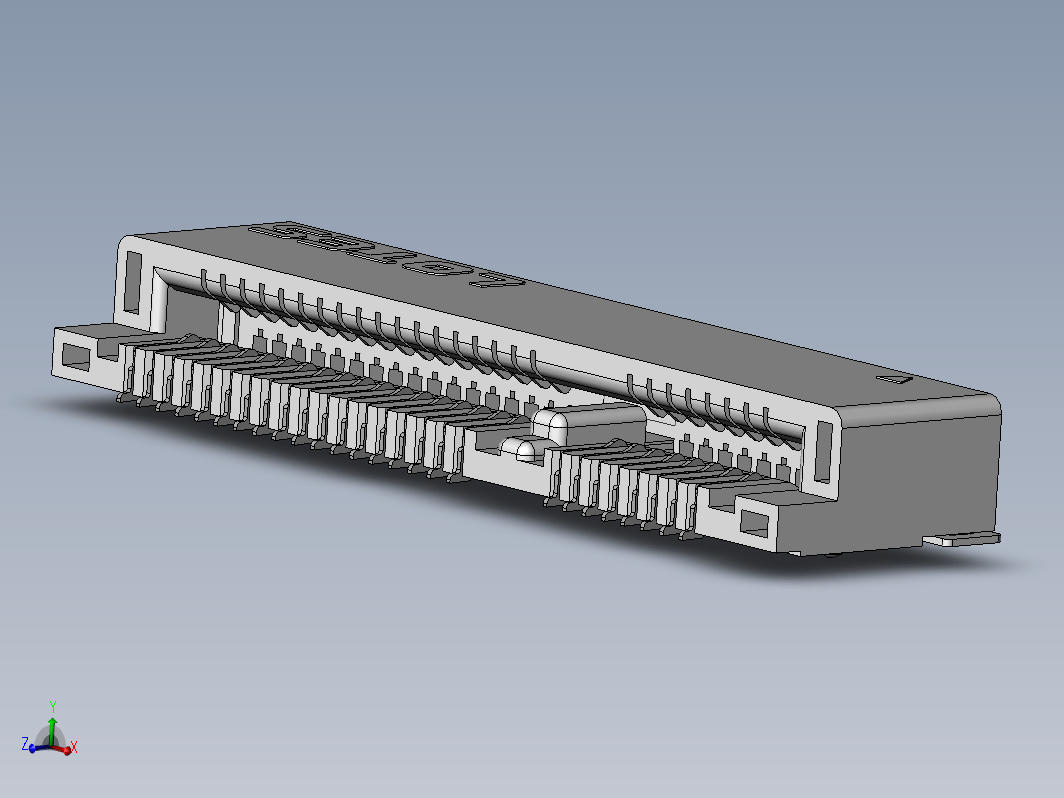 LOTES MINI-PCIE MSATA 4.0H 52P 连接器，型号：AAA-PCI-049 ，高度：4mm