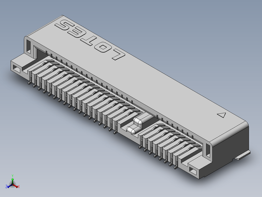 LOTES MINI-PCIE MSATA 4.0H 52P 连接器，型号：AAA-PCI-049 ，高度：4mm