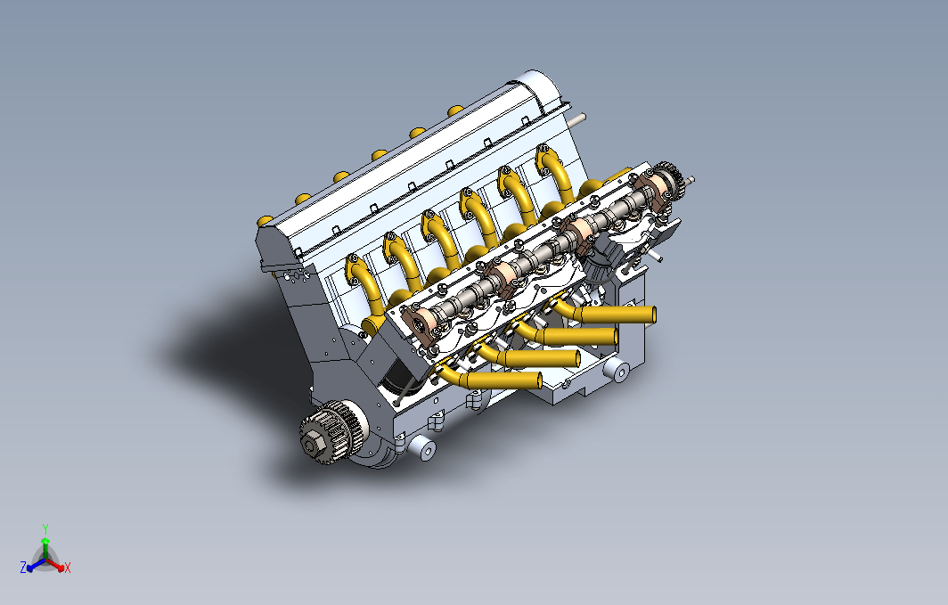 【984】V12发动机模型