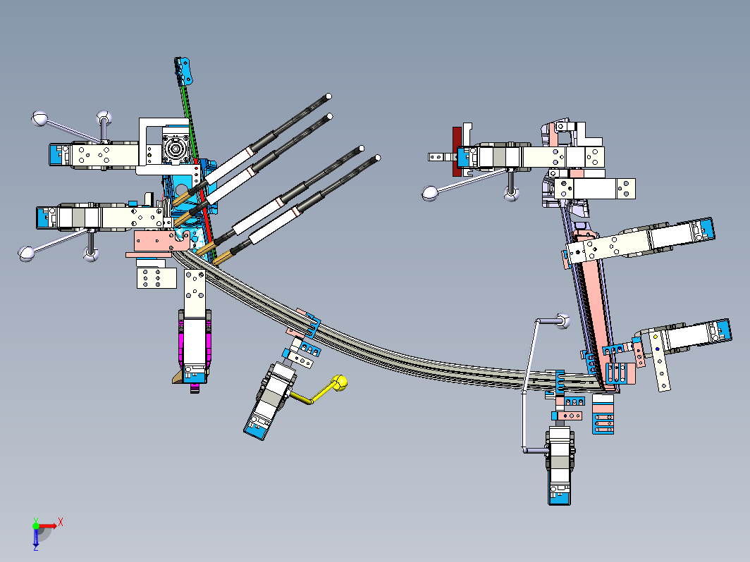 左前车门窗框总成焊接夹具part2