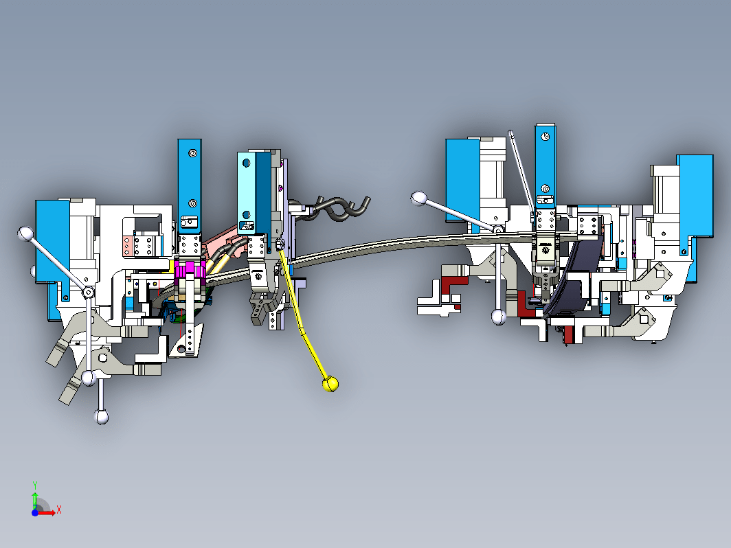 左前车门窗框总成焊接夹具part2