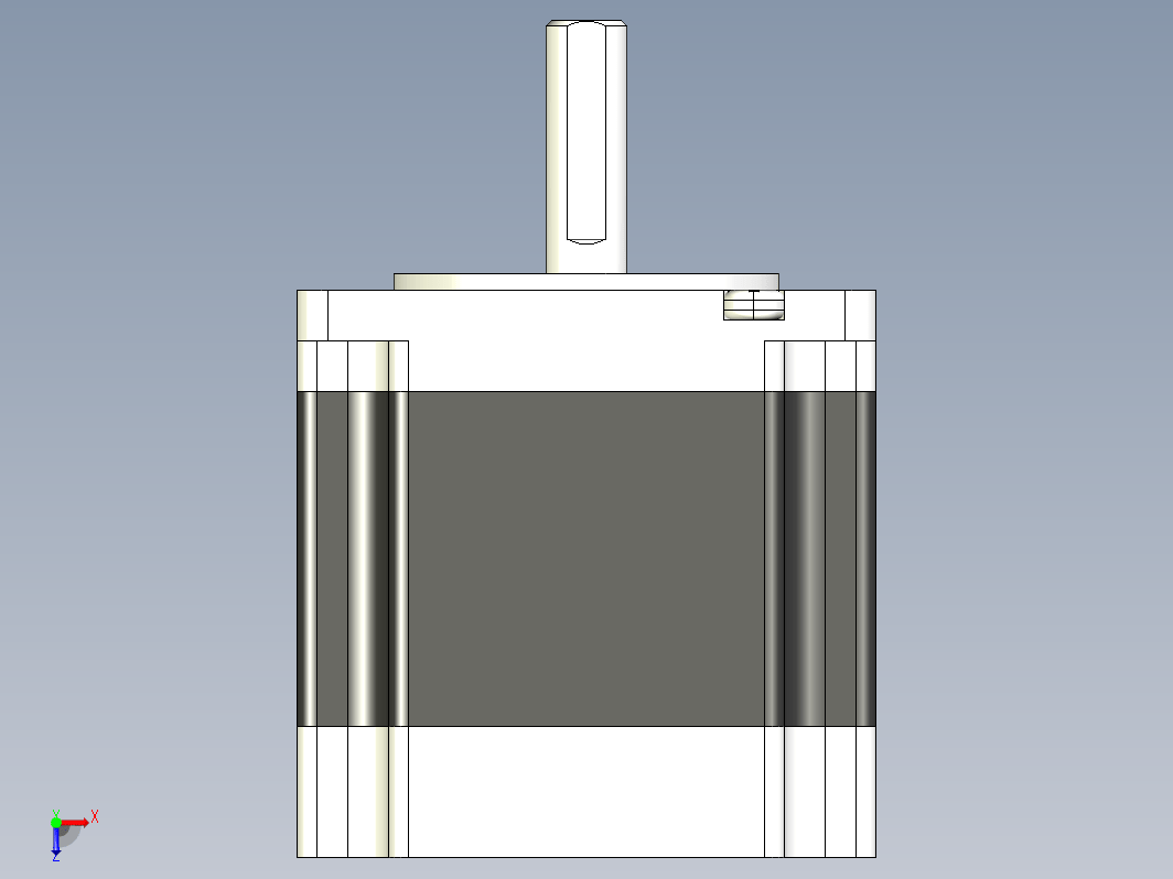 步进电机3D图57J1854-828-8-SX