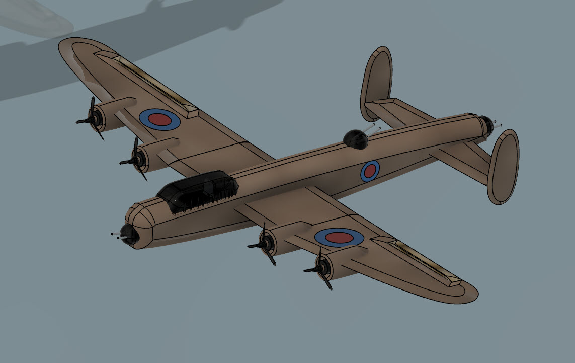 二战重型轰炸机 avro-lancaster