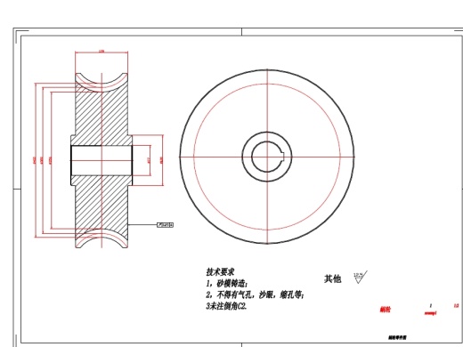 机械设计课程设计涡轮蜗杆减速器CAD图纸
