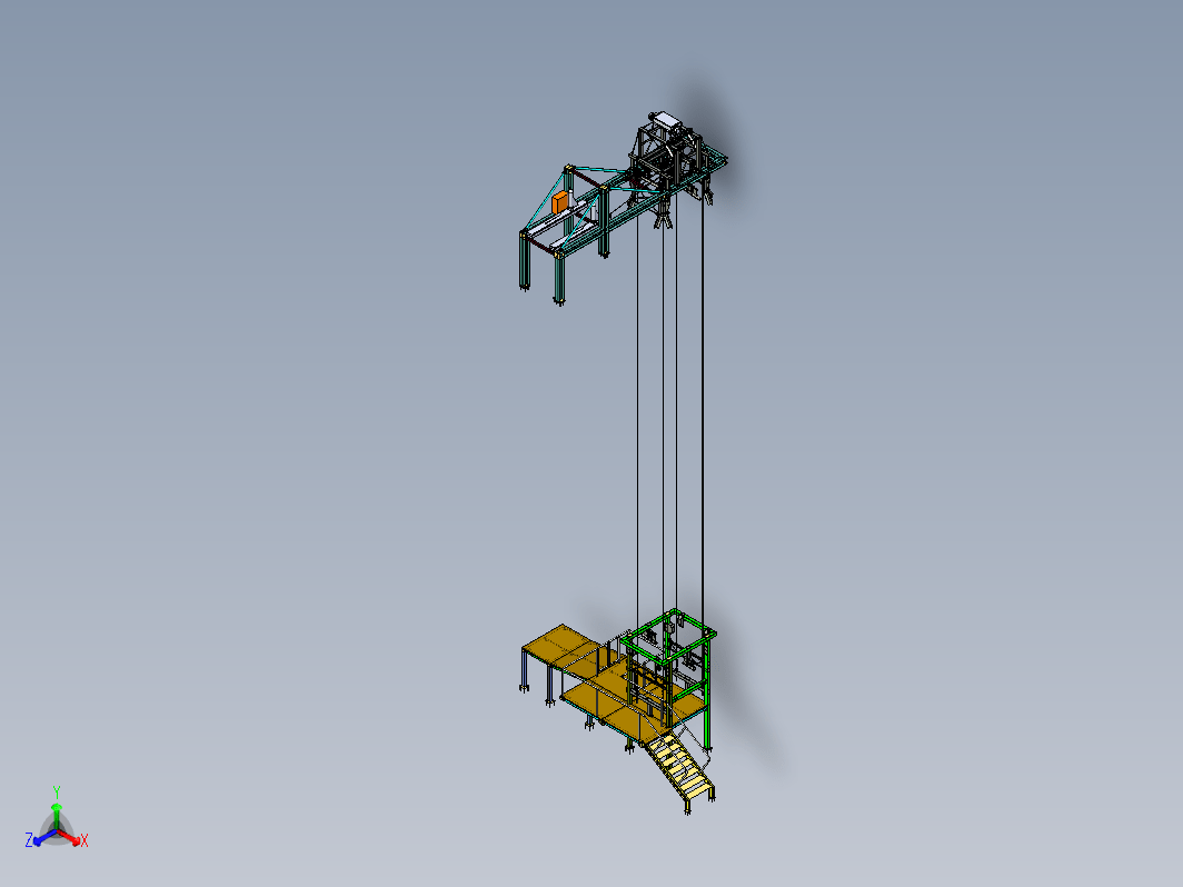 工业升降平台框架结构