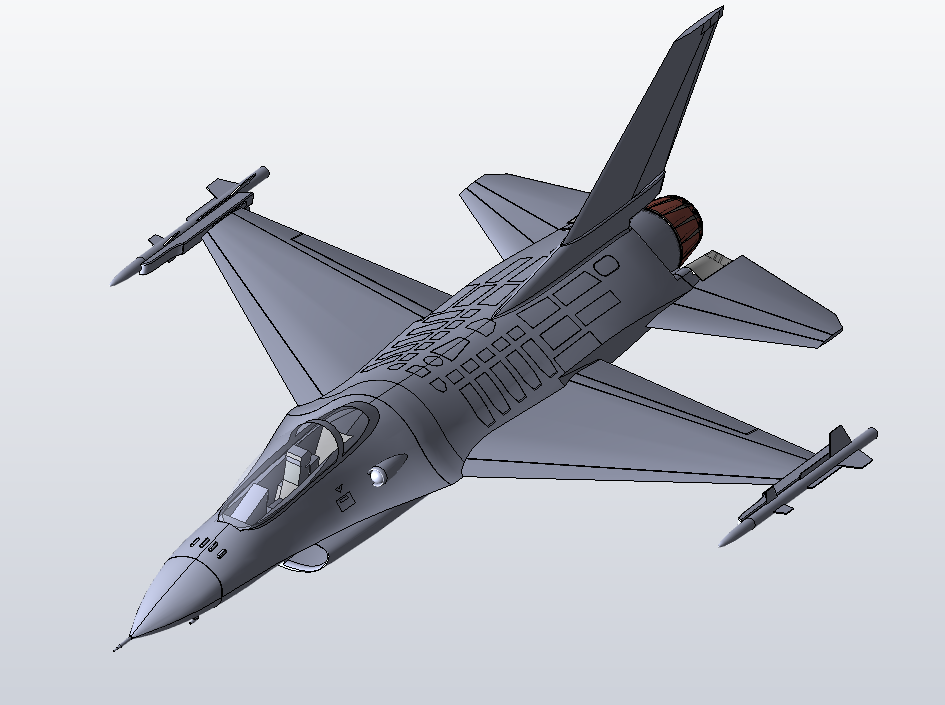 F-16战斗机三维