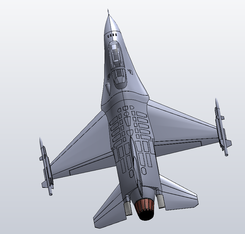 F-16战斗机三维