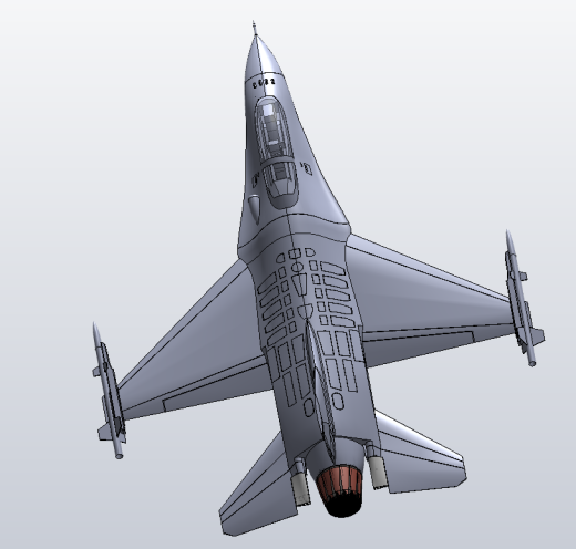 F-16战斗机三维缩略图