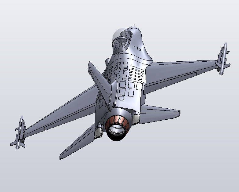 F-16战斗机三维