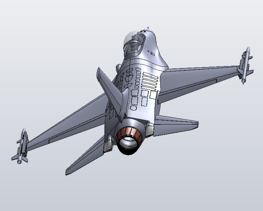 F-16战斗机三维缩略图