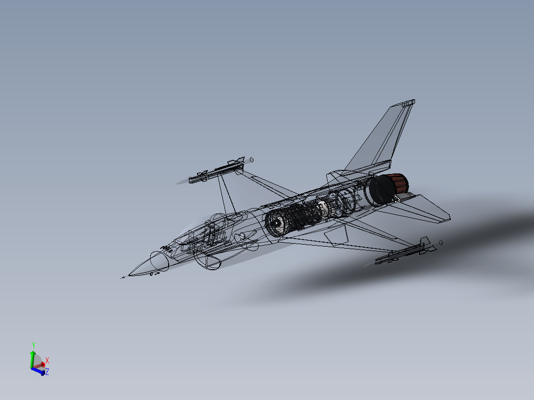 F-16战斗机三维