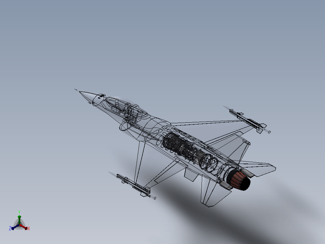 F-16战斗机三维