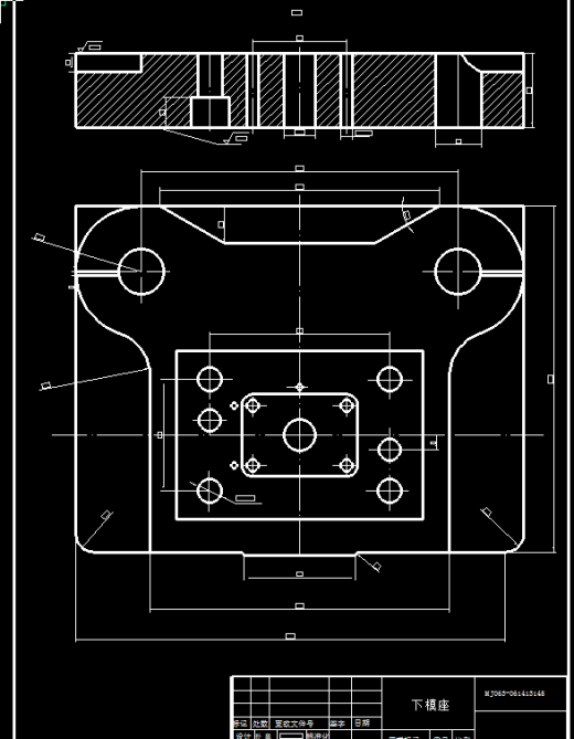 垫板零件冲压成型工艺及模具设计【全套9张CAD图】缩略图