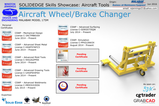 三维建模 Aircraft Wheel Brake Changer缩略图
