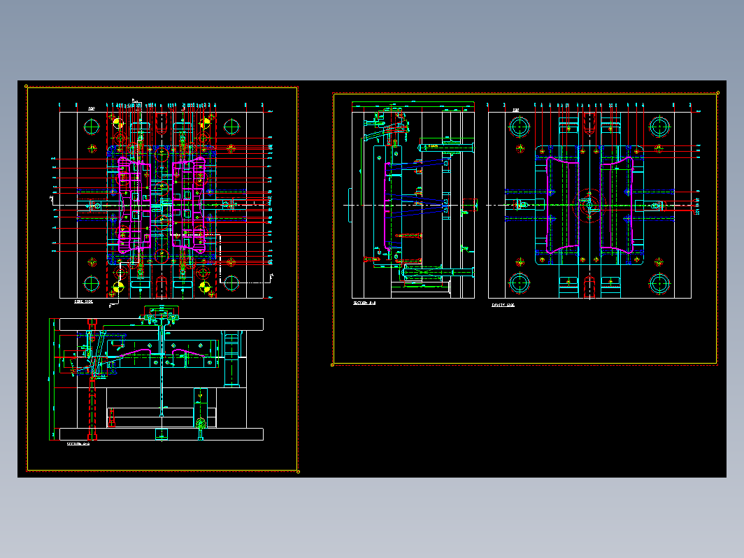 模具结构图—047斜行位