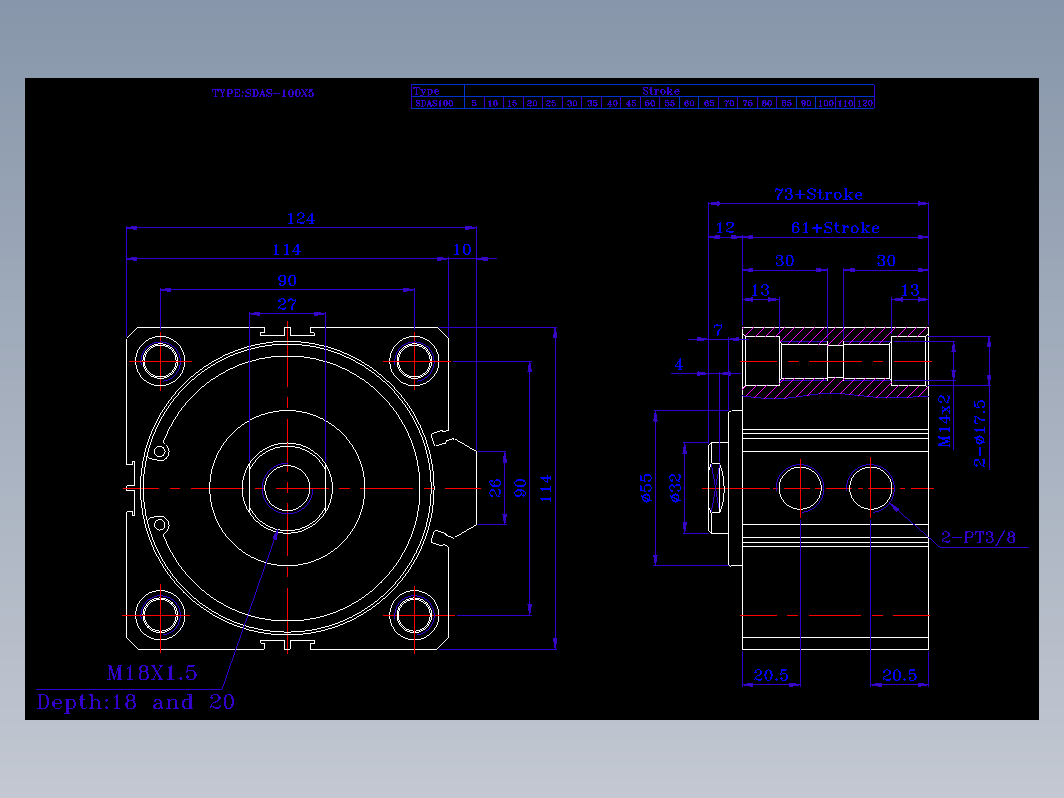 SDA气缸 83-SDA-100-SN