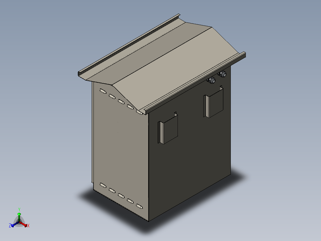 solidworks太阳能电柜