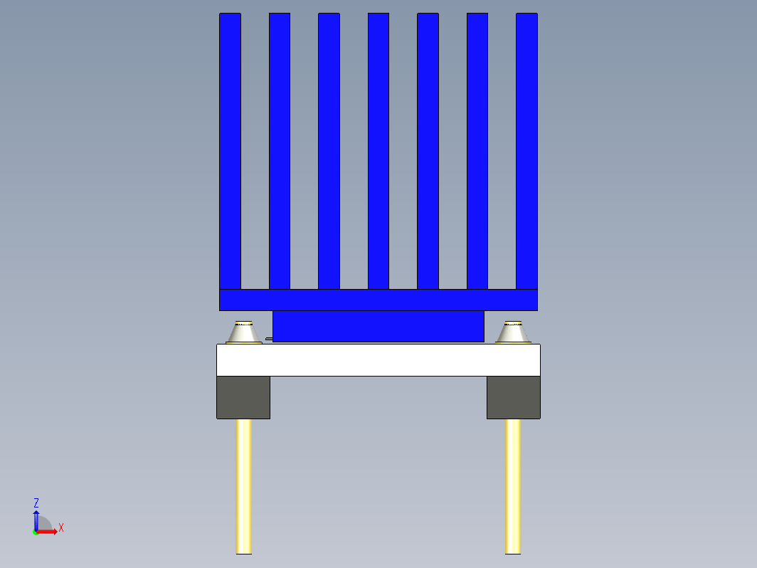 典型TMC2208板的典型大散热器