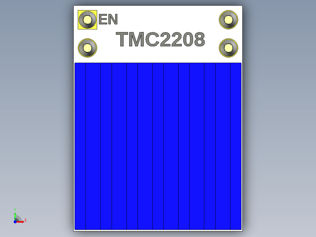 典型TMC2208板的典型大散热器