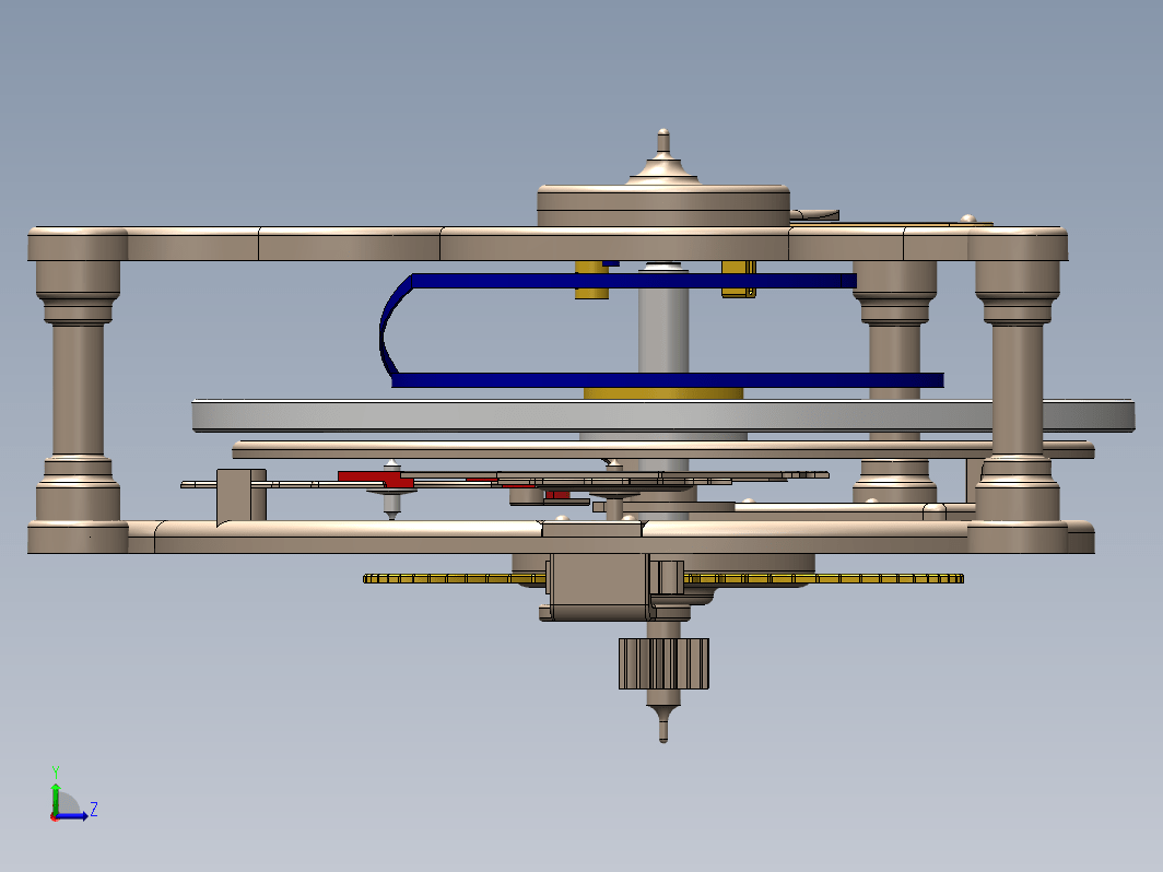 的陀飞轮3D模型