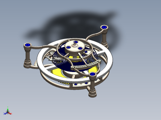 的陀飞轮3D模型缩略图