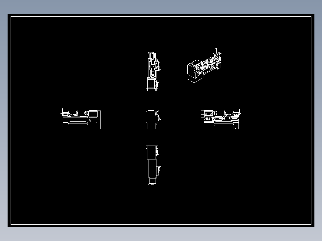 车床CA6140总装CAD