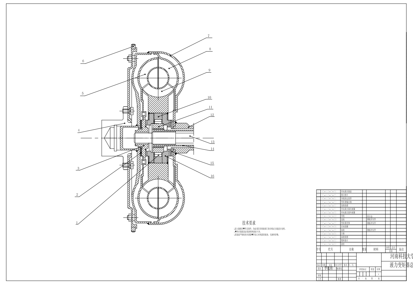 行星齿轮变速箱CAD