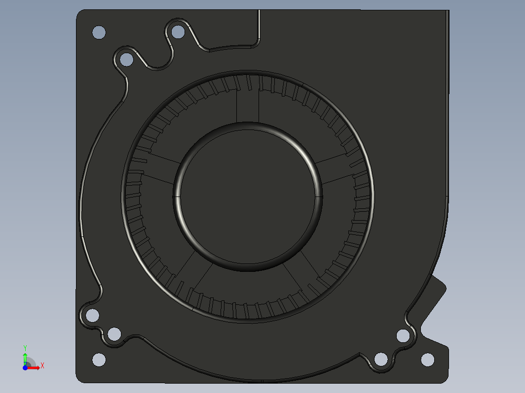 120mmx32mm风机模型