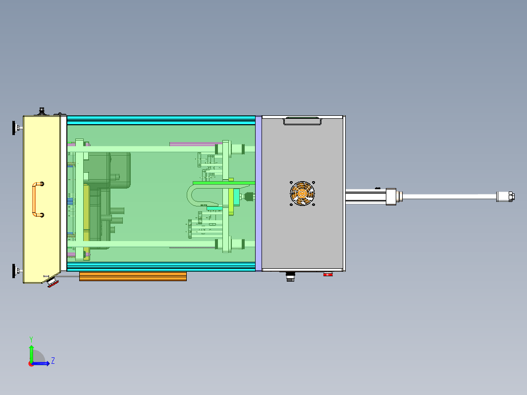 塑料发动机盖金属件漏装检测治具（3D图纸+细节说明）