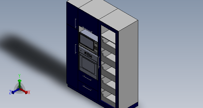 K9877-烤箱柜和柜台