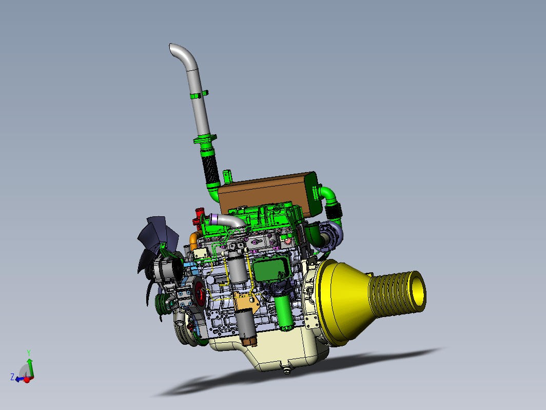 YC4A175-T30(简化) 农机柴油发动机