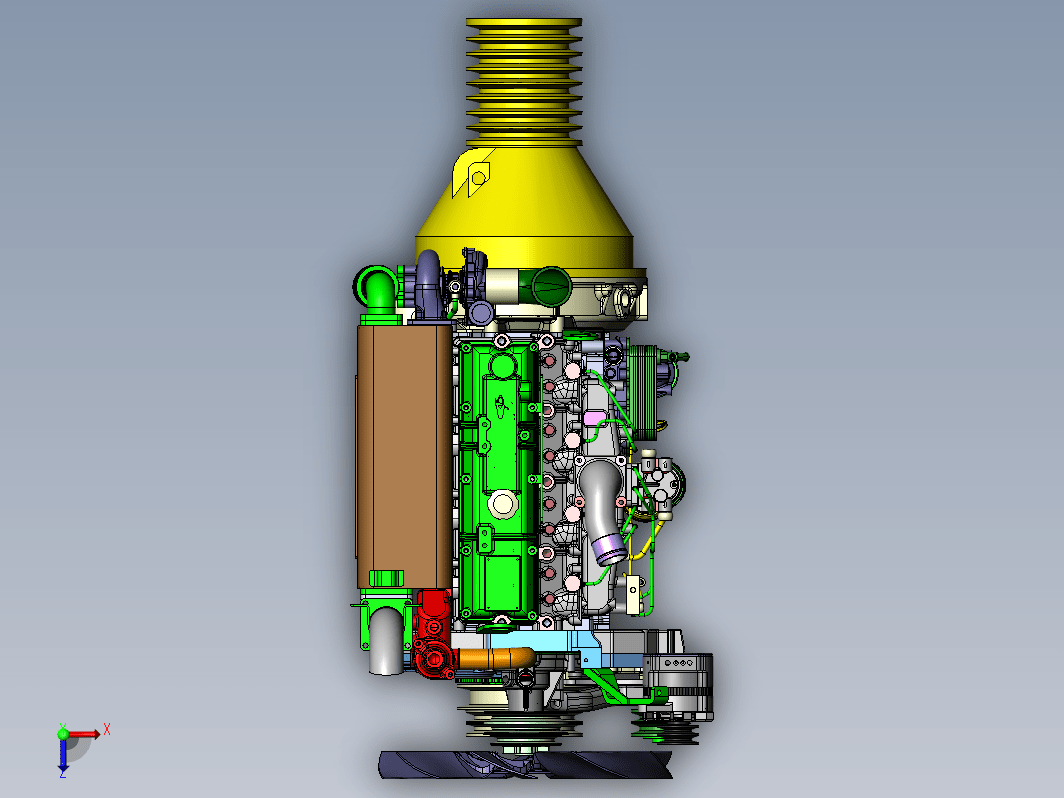 YC4A175-T30(简化) 农机柴油发动机