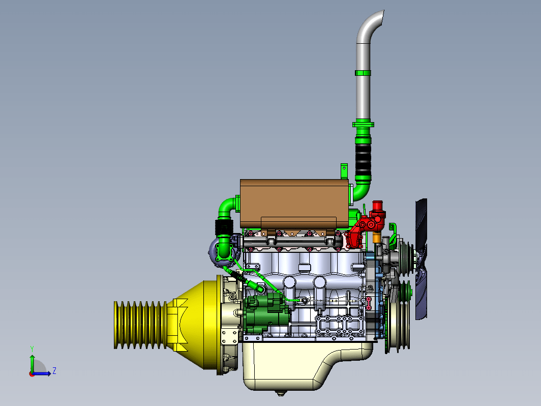 YC4A175-T30(简化) 农机柴油发动机