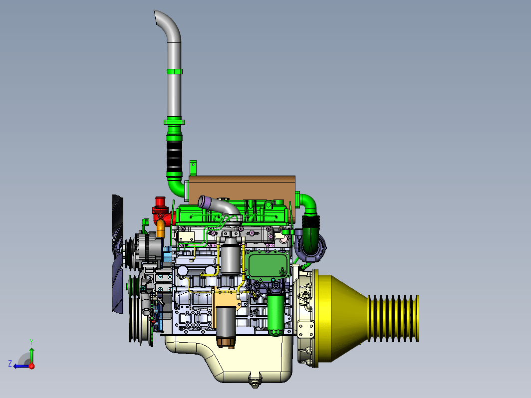 YC4A175-T30(简化) 农机柴油发动机