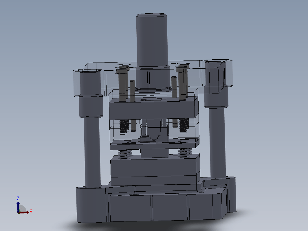 固定夹冲压弯曲模具设计三维SW2010带参+CAD+说明书