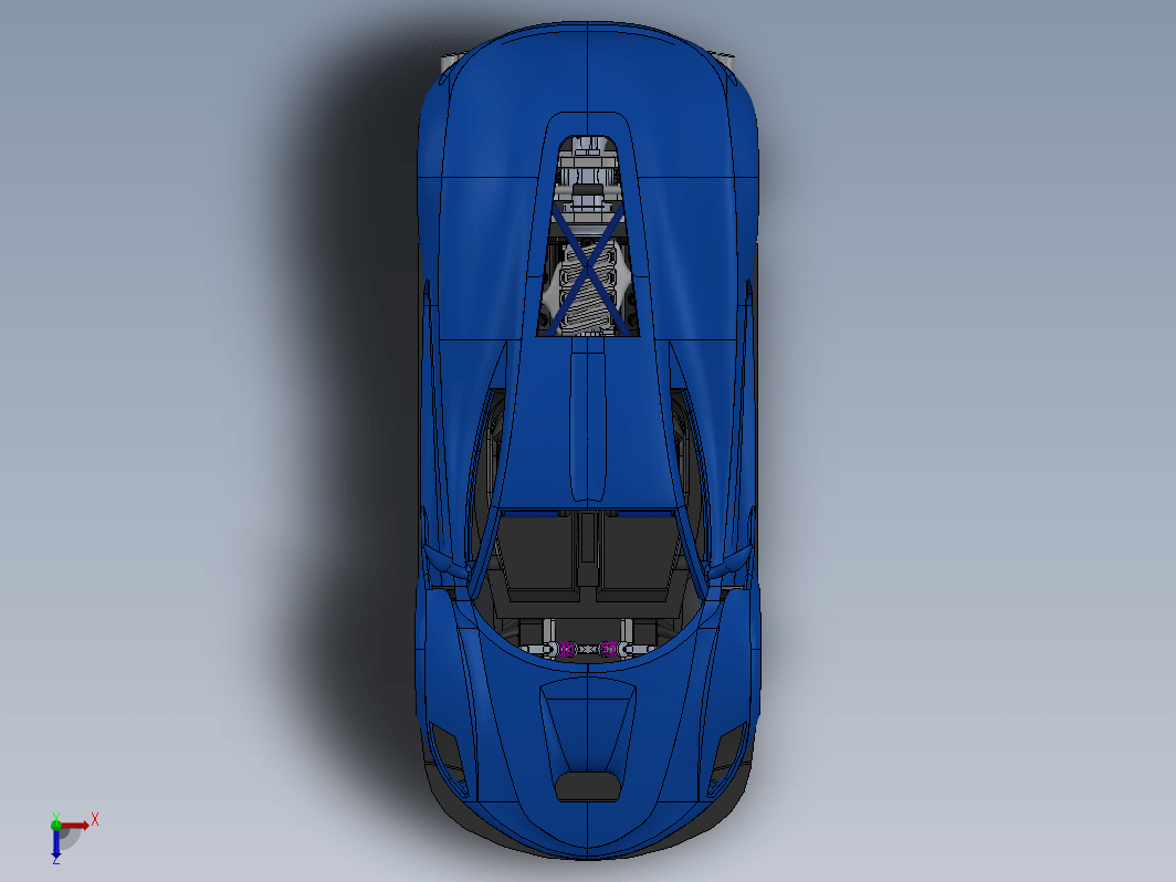 可3D打印的V8超级跑车