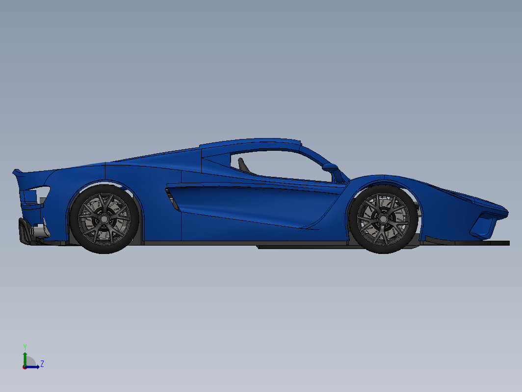 可3D打印的V8超级跑车