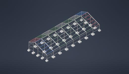 钢铁建筑大棚18米x52米